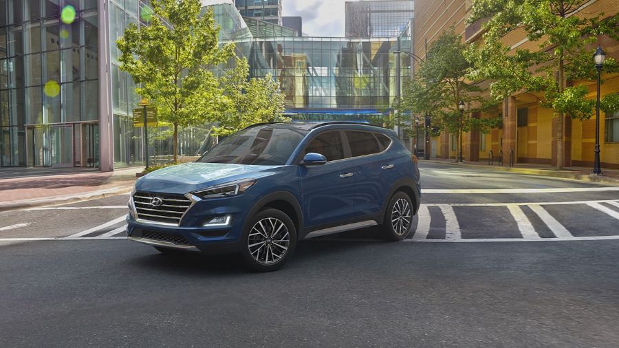 2020 Hyundai Tucson in Aqua Blue 