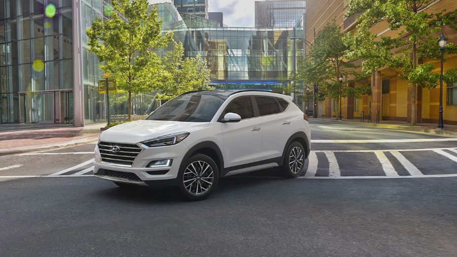 2020 Hyundai Tucson in Winter White 