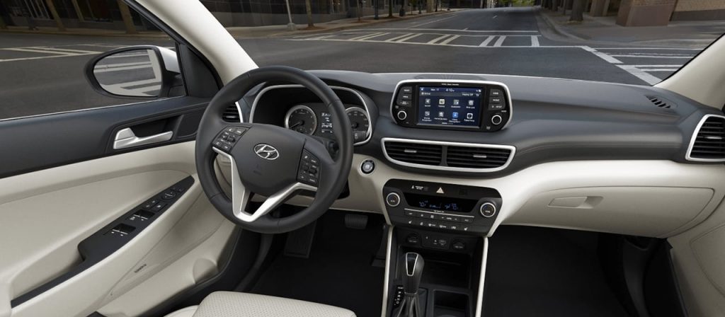 Beige Leather in 2020 Hyundai Tucson
