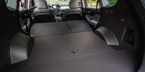 Cargo space in 2020 Hyundai Santa Fe with rear seats down