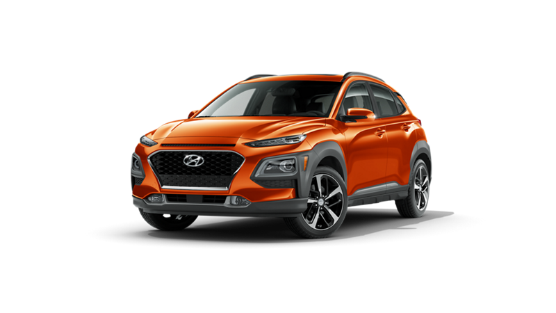 2020 Hyundai Kona in Sunset Orange 