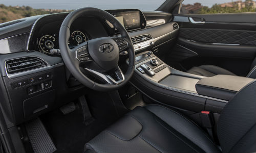 Interior view of 2021 Hyundai Palisade