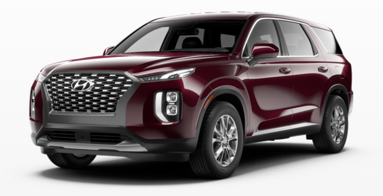 2021 Hyundai Palisade in Sierra Burgundy