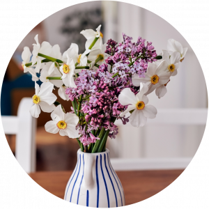 Fresh flowers in vase