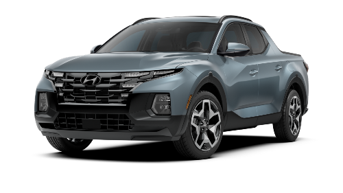 Blue Stone 2022 Hyundai Santa Cruz on White Background