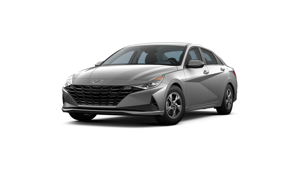 Fluid Metal 2022 Hyundai Elantra on White Background
