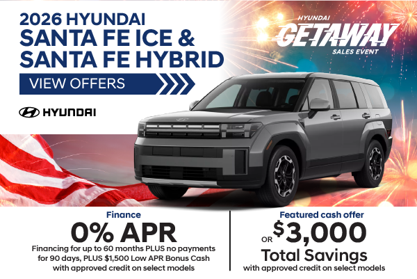 2026 Hyundai Santa Fe ICE and Santa Fe Hybrid 