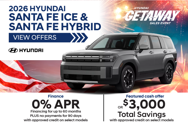 2026 Hyundai Santa Fe ICE and Santa Fe Hybrid 
