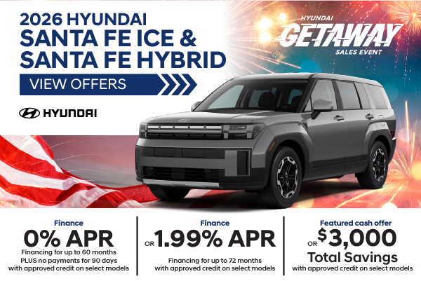 2026 Hyundai Santa Fe ICE and Santa Fe Hybrid 