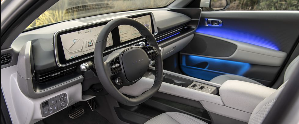 Image of the dashboard of the Hyundai Ioniq 6