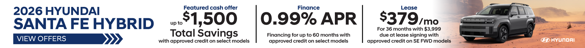 2026 Hyundai Santa Fe Hybrid